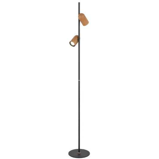 KINDLE Floor Lamp - Wood/Black