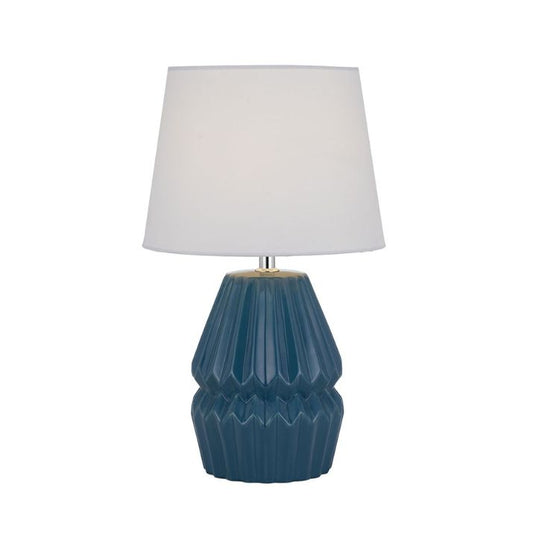 GREET Table Lamp - Blue/White