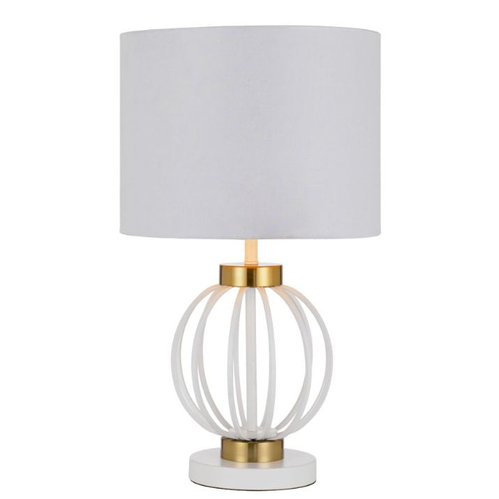GRADA Table Lamp - White/Antique Gold