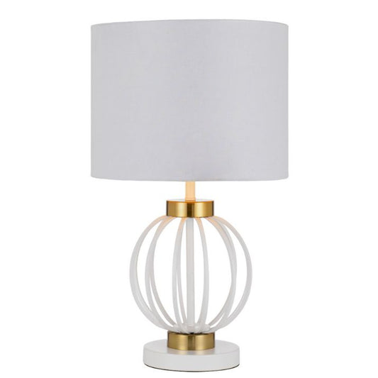 GRADA Table Lamp - White/Antique Gold