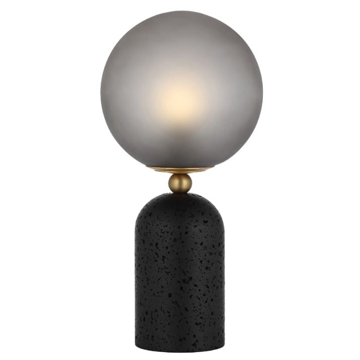 GINA Table Lamp - Black/Smoke