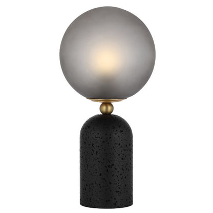 GINA Table Lamp - Black/Smoke