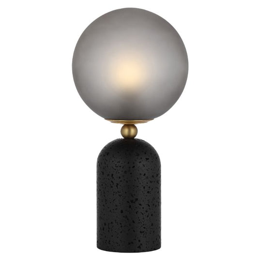 GINA Table Lamp - Black/Smoke