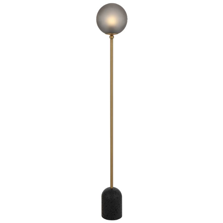 GINA Floor Lamp - Black/Smoke