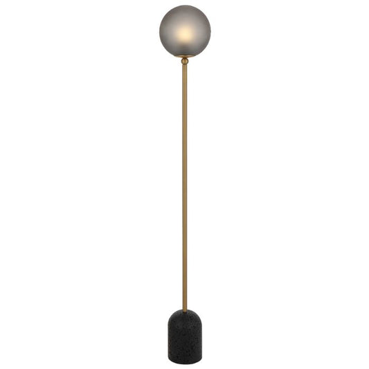 GINA Floor Lamp - Black/Smoke