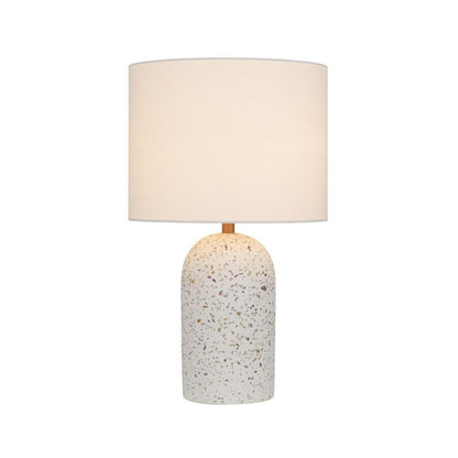 FEVIK Table Lamp Small - White Terrazzo