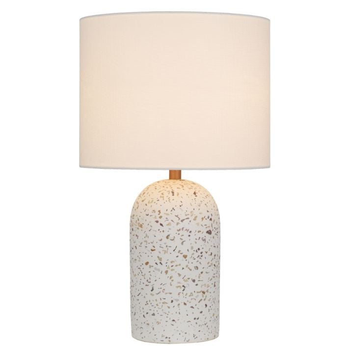 FEVIK Table Lamp Medium - White Terrazzo