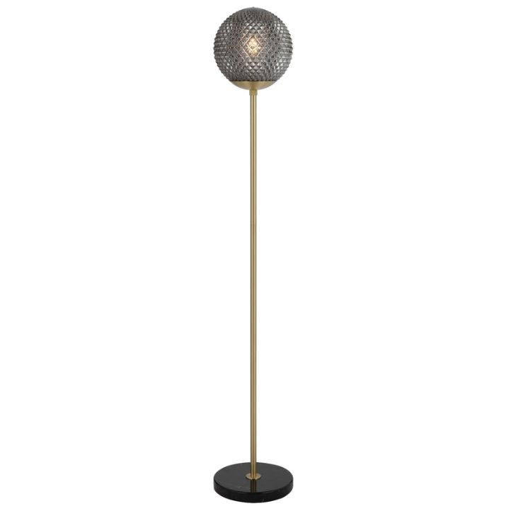 ELWICK Floor Lamp - Black/Smoke