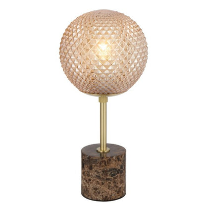 ELWICK Table Lamp - Brown/Amber