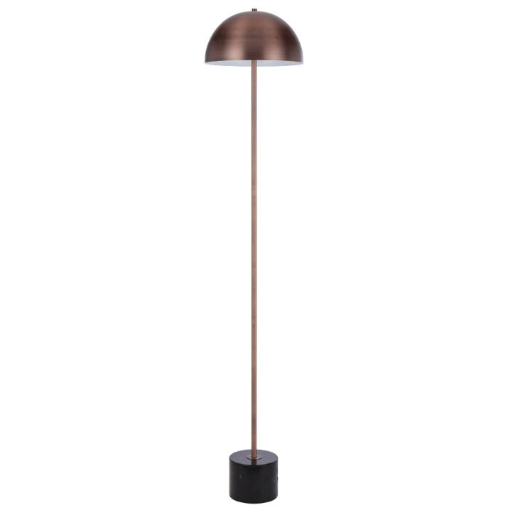 DOMEZ Floor Lamp - Black Marble/Bronze