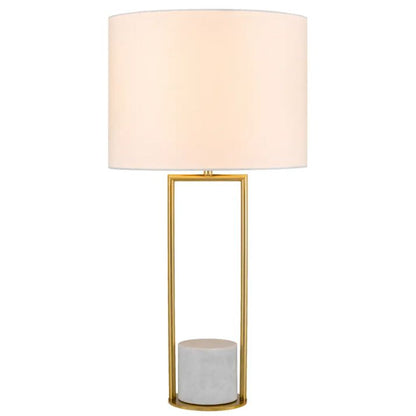 DESIRE Table Lamp - Antique Gold/White