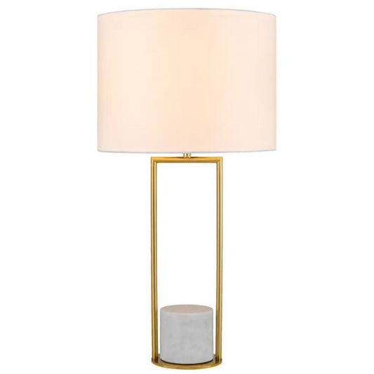 DESIRE Table Lamp - Antique Gold/White