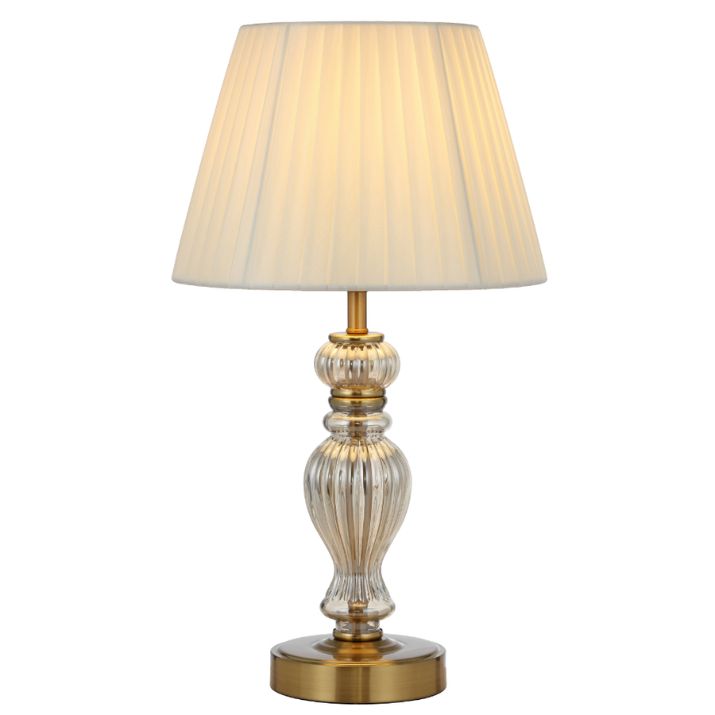 CADIZ Table Lamp - Antique Gold/Cream