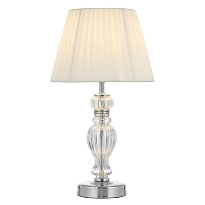 CADIZ Table Lamp - Chrome/White