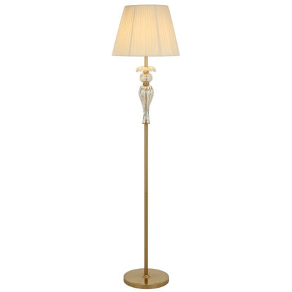 CADIZ Floor Lamp - Antique Gold/Cream
