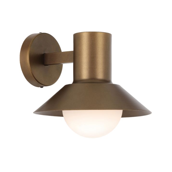 DELORE Exterior Wall Light - Vintage Brass