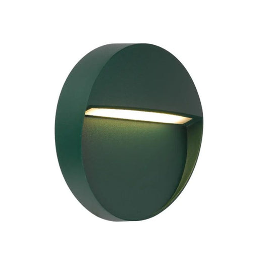 TERIN 24V Exterior LED Round Wall Light - Verde