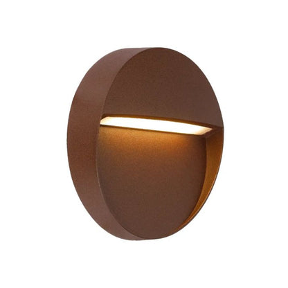TERIN 24V Exterior LED Round Wall Light - Corten