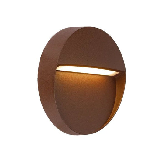 TERIN 24V Exterior LED Round Wall Light - Corten
