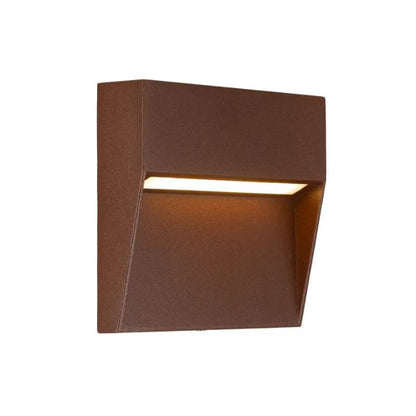 TERIN 24V Exterior Square Wall Light - Corten