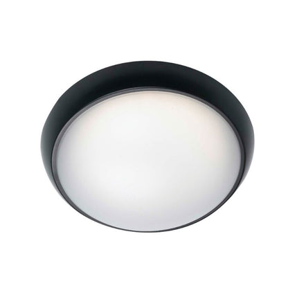 WYNN Exterior Round Bunker LED Light - Black