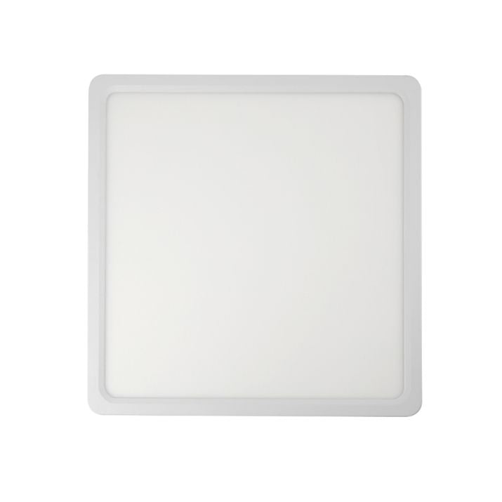 LUNOS 30CM 24W 3CCT Square LED Oyster Dimmable Ceiling Light - White