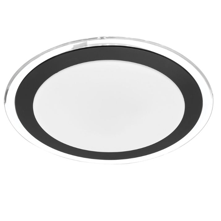 ASTRID 43CM 30W LED Oyster Dimmable Ceiling Light - Black