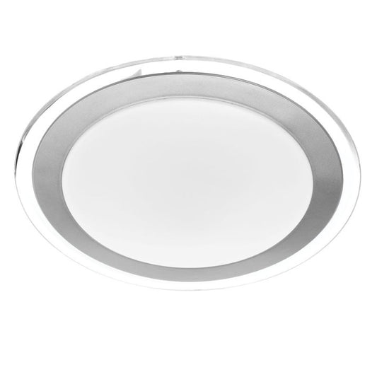 ASTRID 43CM 30W LED Oyster Dimmable Ceiling Light - Silver