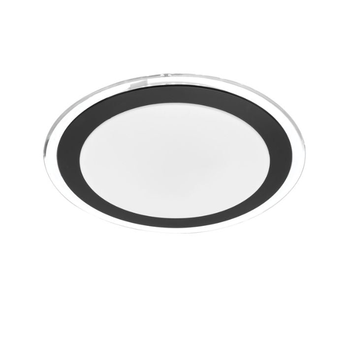 ASTRID 33CM 18W LED Oyster Dimmable Ceiling Light - Black