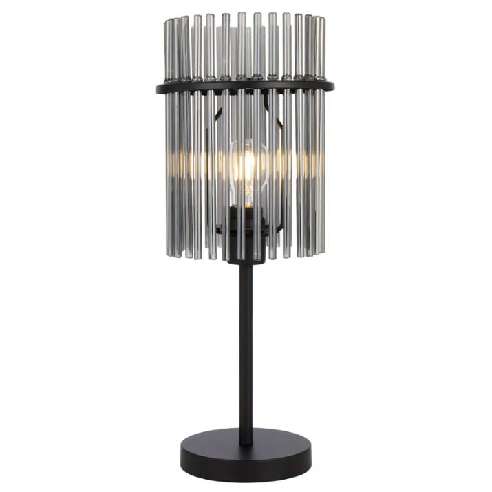 QUILO Table Lamp – Black/Smoke