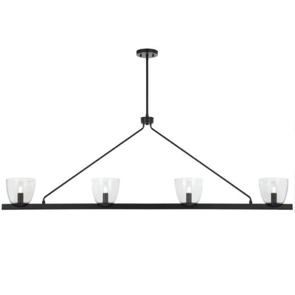 RADAM 4 Light Bar Pendant Light - Black