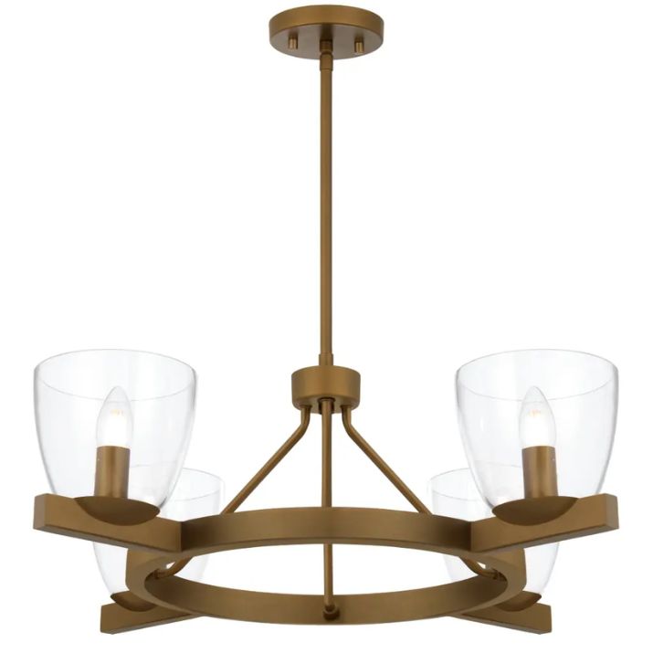RADAM 4 Pendant Light - Vintage Brass