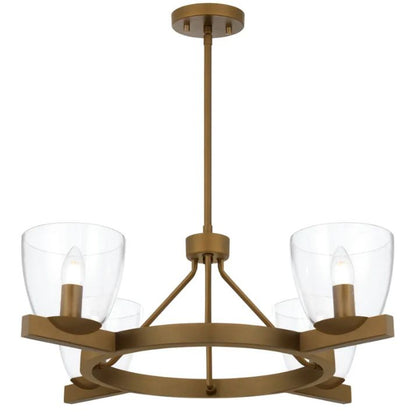 RADAM 4 Pendant Light - Vintage Brass