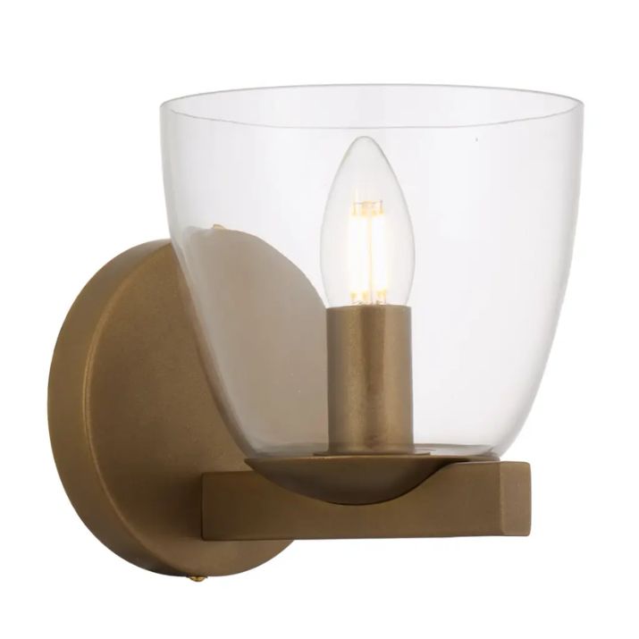 RADAM Single Wall Light - Vintage Brass