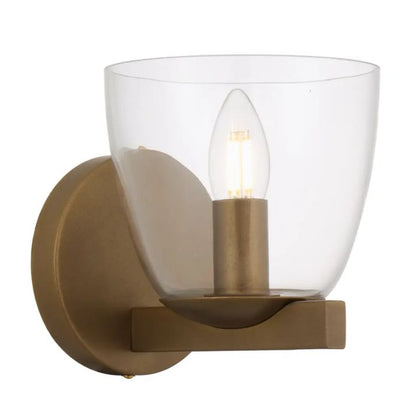 RADAM Single Wall Light - Vintage Brass
