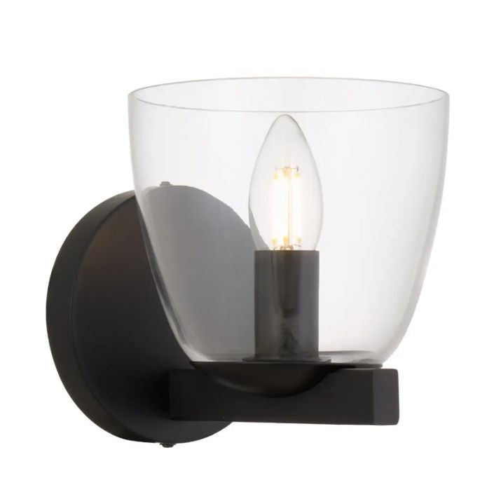 RADAM Single Wall Light - Black