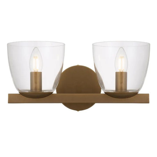 RADAM Twin Wall Light - Vintage Brass