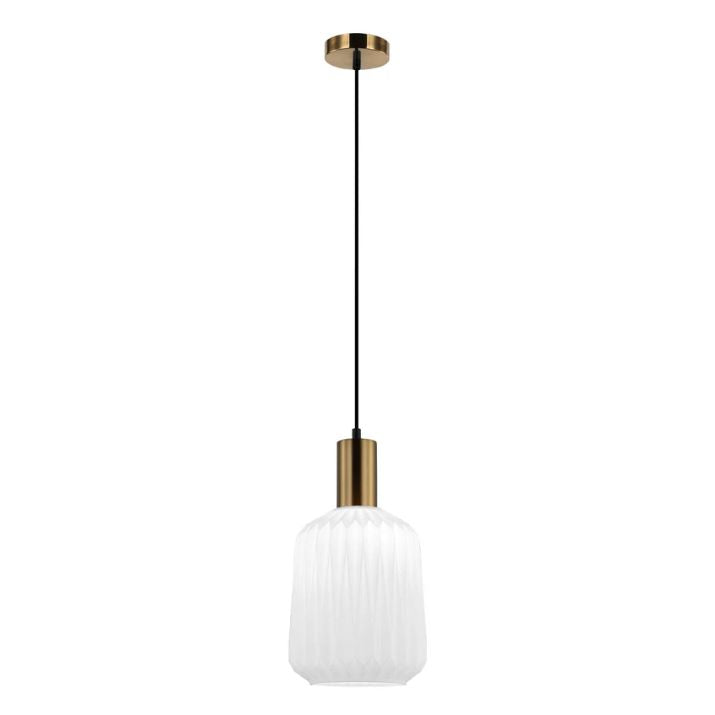 PAPEL: Interior Pleated Translucent Jar Glass Pendant Lights