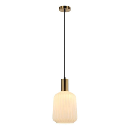 PAPEL: Interior Pleated Translucent Jar Glass Pendant Lights