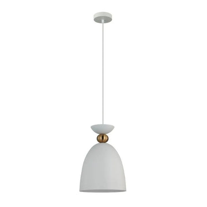 KANSI: Interior Bell Shape Pendant Light - Matte White