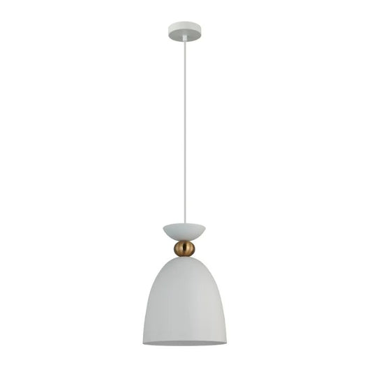 KANSI: Interior Bell Shape Pendant Light - Matte White