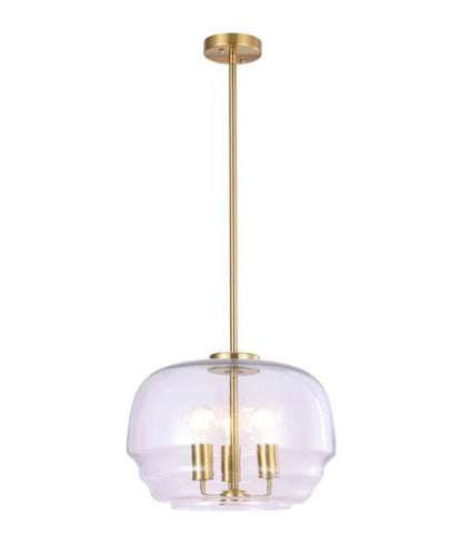 CUAD: Interior Clear Wine Glass Shape Glass Shade Pendant Ligh