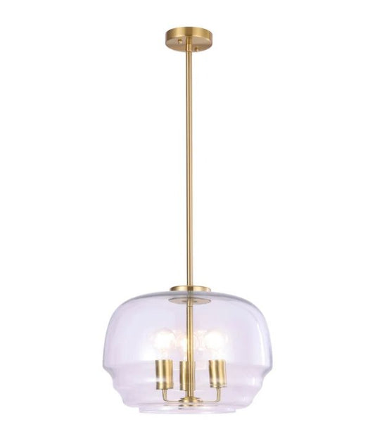 CUAD: Interior Clear Wine Glass Shape Glass Shade Pendant Ligh