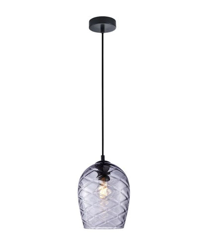 NETA: Interior SMOKEY BLACK Wine Glass Shade Segmented Pendant Lights