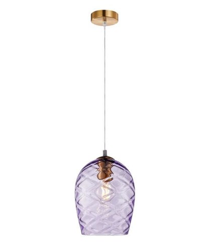 NETA: Interior PURPLE Wine Glass Shade Segmented Pendant Lights