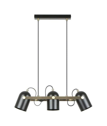 TAZZA: Interior Ellipse Shade with Antique Brass Hardware Pendant Light