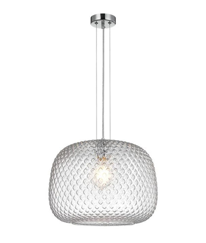 LABU: Interior Dome Glass with Segments Pendant Lights - CLEAR