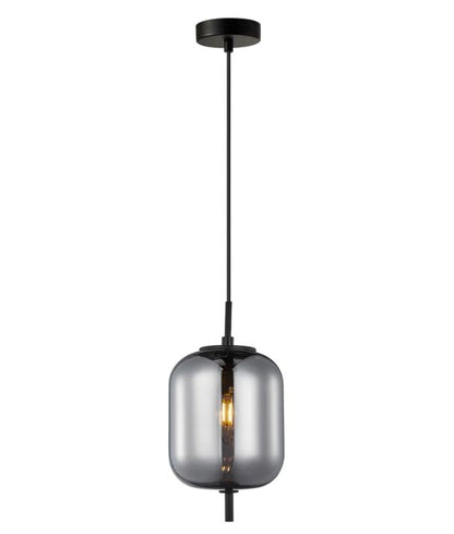 PINO: Interior Smokey Black Mirror Finish Jar Pendant Lights