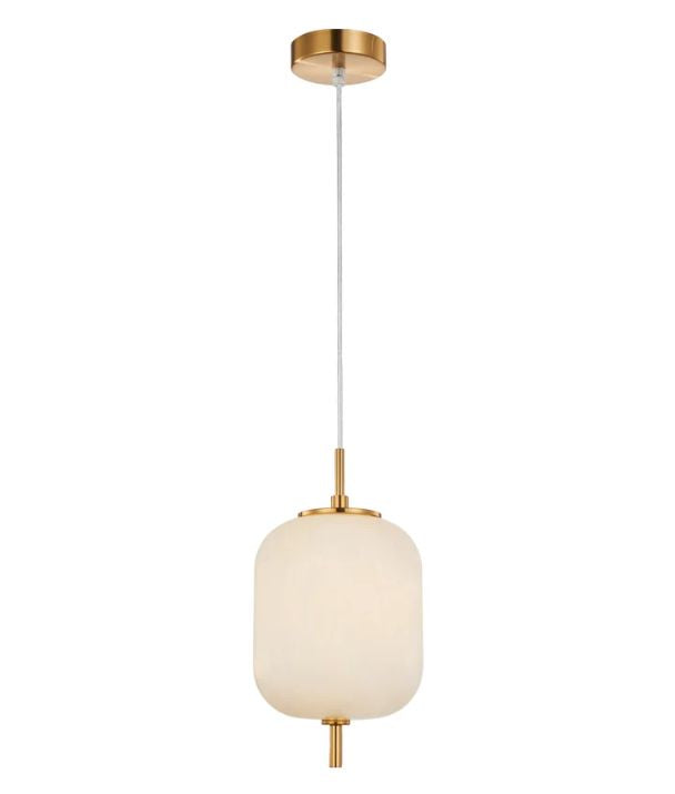 PINO: Interior Opal Matte Mirror Finish Jar Pendant Lights