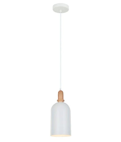 HORTEN: Scandinavian Oblong Shape Pendant Light - White